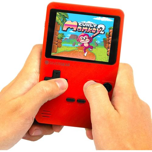 KALANKA-® Console de Jeu Portable | avec 400 Classique Jeux | Console Retro Portable | Mini Console pour Enfants et Adultes | Grand Cadeau pour Les Enfants | 12,5x8x2,3 cm | Rouge