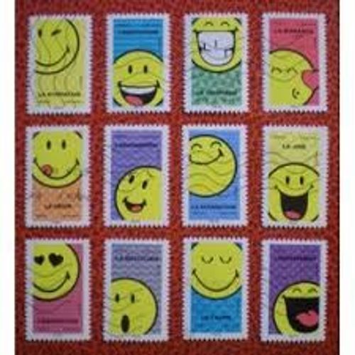 Smiley Word "Prenez Le Temps De Sourire" Série Complète Année 2022 Autoadhésifs N° 2145 2146 2147 2148 2149 2150 2151 2152 2153 2154 2155 2156 Yvert Et Tellier