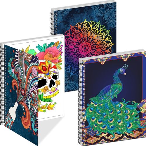 KALANKA-3 Livre de Coloriage pour Adultes, Format A4 Livre de Coloriage Adulte Anti-Stress, 3 Thèmes Artistiques (Fleurs, Animaux Et Autres) Art-Thérapie & Détente Créative, Cadeau Relaxation Adultes