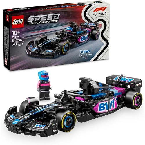 KALANKA-Speed Champions Voiture F1 BWT Alpine Team A524 - Jeu de Construction avec véhicule de Course - Minifigurine Collector de Pilote de Formule 1 - Maquette pour garçons et Filles dès 10 Ans 7724