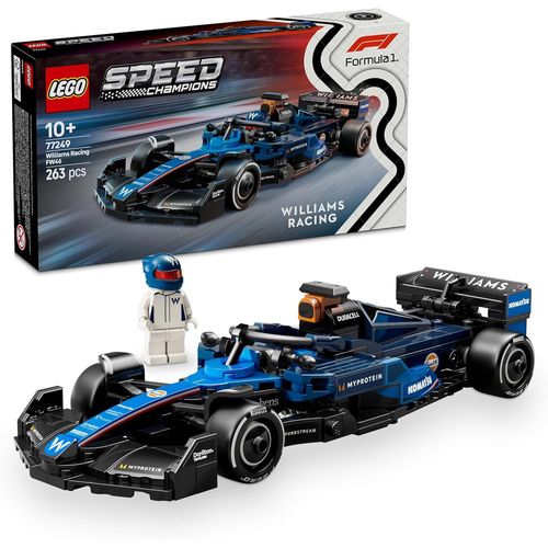 KALANKA-Speed Champions Voiture F1 Williams Racing FW46 - Jeu de Construction avec véhicule de Course - Minifigurine Collector de Pilote de Formule 1 - Maquette pour garçons et Filles dès 10 Ans 7724