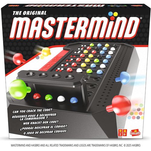 Nsiecd-- Mastermind Original - Jeu De Société Classique Pour Adultes Et Enfants Dès 8 Ans - Jeu De Stratégie, De Déduction Et De Logique - Déchiffrez Le Code Secret - Pour 2 Joueurs - 20 Min