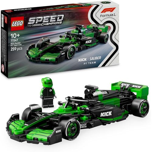 KALANKA-Speed Champions Voiture F1 Kick Sauber Team C44 - Jeu de Construction avec véhicule de Course - Minifigurine Collector de Pilote de Formule 1 - Maquette pour garçons et Filles dès 10 Ans 7724