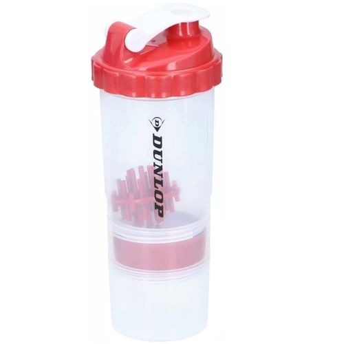 Bouteille De Sport 550 Ml Shaker Avec Fermeture Dunlop Rouge