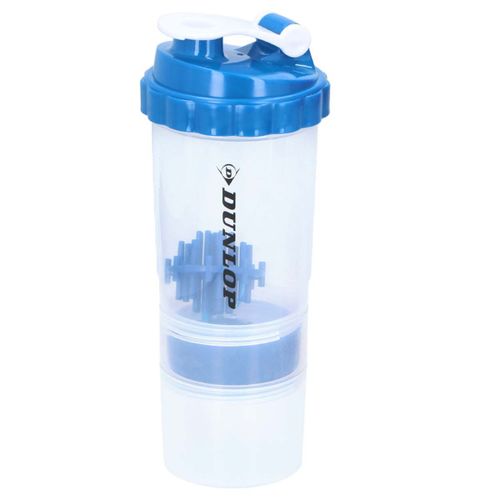 Bouteille De Sport 550 Ml Shaker Avec Fermeture Dunlop Bleu