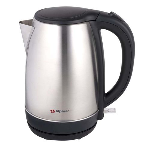 Bouilloire Électrique 1,7l Inox 220v 2200w Base 360° Arrêt Automatique Alpina Noir / Argent