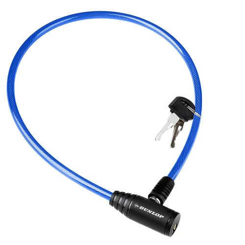 Câble Antivol Pour Vélo Serrure À Clé Sécurité Optimal Dunlop Bleu