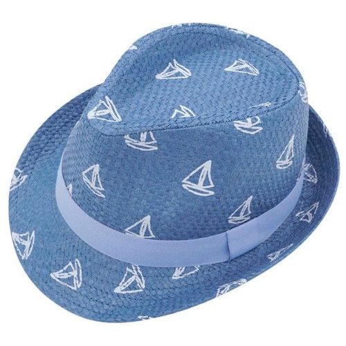 Maximo - Kid's Mini Boy Trilby Boat - Chapeau Taille 49 Cm, Bleu
