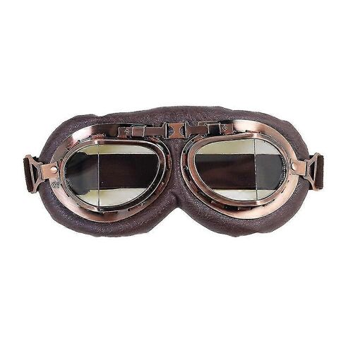 Vintage Pilot Style Cruiser Scooter Moto Lunettes Demi-Casque Lunettes Couleur Transparente
