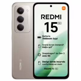Smartphone Redmi 15 256 Go Gris XIAOMI