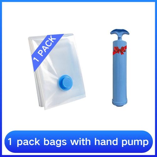 Sacs de rangement sous vide pour vêtements,sacs africains de compression pour aspirateur,sacs de rangement sous vide pour vêtements,sac de bancs de voyage,1-8 pièces -1 pack with pump-80x100cm