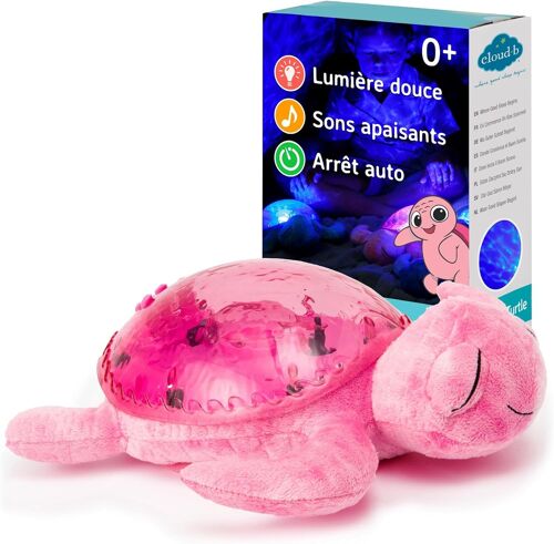 Veilleuse Musicale Tranquil Turtle \U2013 Rose | Projecteur De Fonds Marins | 2 Sons Apaisants | Dès La Naissance | Minuteur