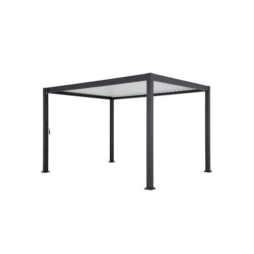 Pergola Bioclimatique Autoportante, Prima 4 X 3 M, Aluminium, Gris Anthracite
