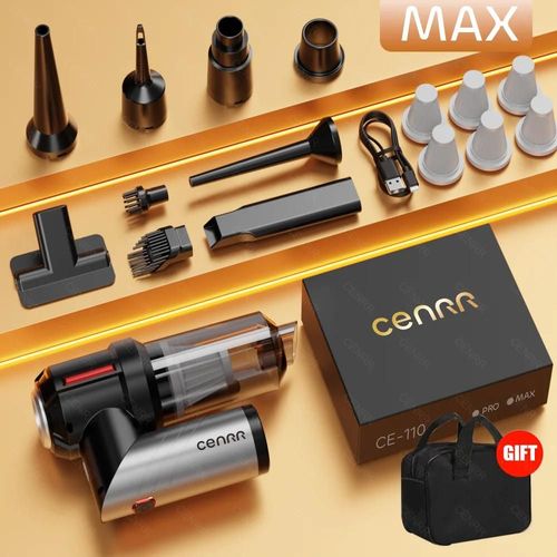 Cenrr 998000 Pa Aspirateur De Voiture Forte Aspiration Puissant Aspirateur À Main Sans Fil Mini Ventilateur Pour Appareil Ménager