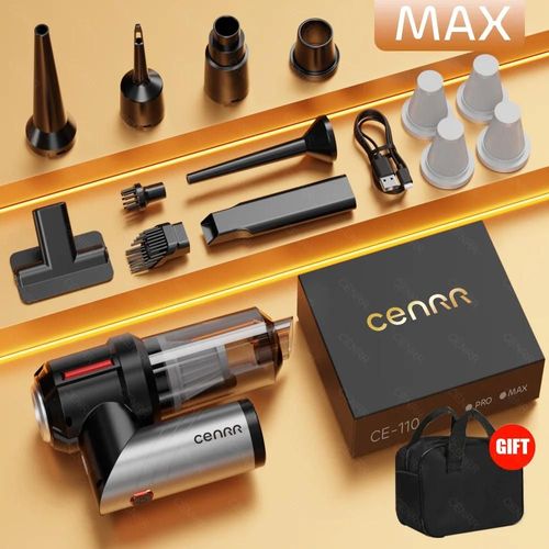 Cenrr 998000 Pa Aspirateur De Voiture Forte Aspiration Puissant Aspirateur À Main Sans Fil Mini Ventilateur Pour Appareil Ménager