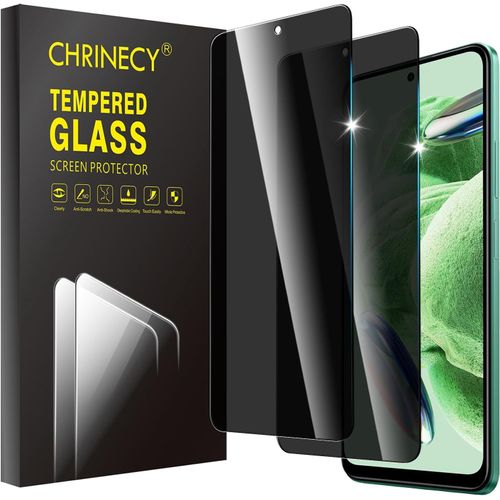 2pcs Protection Ecran Pour Xiaomi Redmi Note 12 4g / 5g, Privacy Film De Protection En Verre Trempé, Écran Anti-Rayures, Anti-Emprenites Digitales, Haute Définition, Sans Bulles