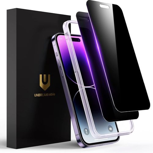 Ersan-Verre Trempé Pour Iphone 14 Pro Max (6.7"") - Anti Espion Film Protection Écran Vitre Hd Dureté 9h [Anti-Spy Privacy, Sans Bulles, Anti-Rayures] - Lot De 2 Avec Kits D'installation