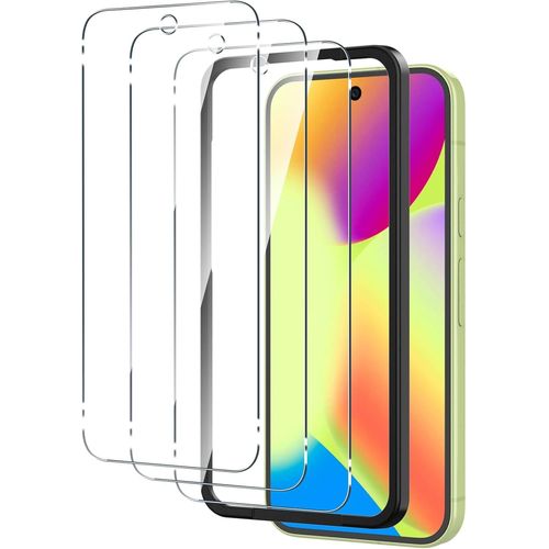 Ersan-Verre Trempé Pour Google Pixel 10/10 Pro, Lot De 3 + Outil D'installation Facile, Film Protection Écran, (0,33mm Hd Ultra Transparent) Dureté 9h Glass Vitre Protection Pour Pixel 10/10 Pro 5g