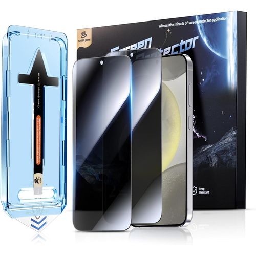 Lot De 2 Films De Protection D'écran Pour Samsung Galaxy S24 (6,2""), Angle De Protection De 28 Degrés, Élimination Facile De La Poussière, 9h, Sans Bulles, Installation Facile