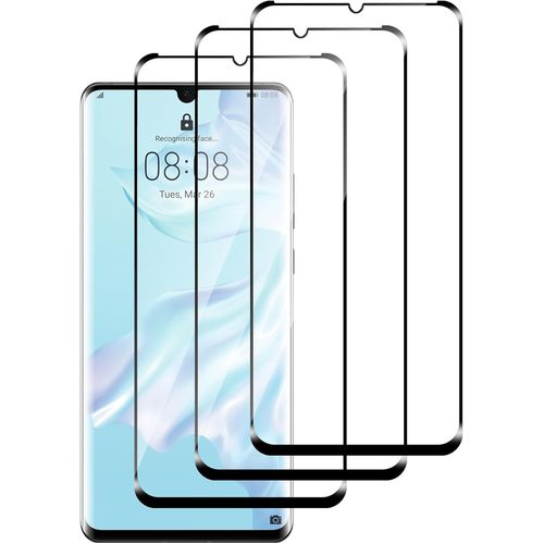 CAUC-3 Pièces Film Protection écran Pour Huawei P30 Pro,HD Transparent, Dureté 9H-sans Bulles d'air-Anti Rayures Verre Trempé