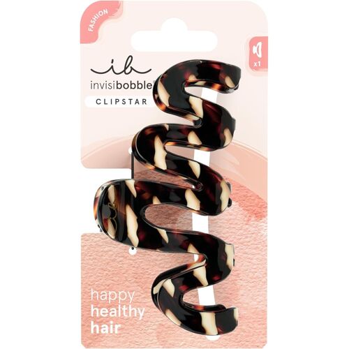 Kalanka-Invisibobble - Clipstar Cacao Cream - 1 Grande Barrette En Teinte Cacao Avec Design Organique - Idéale Pour Cheveux Épais Et Volumineux, Maintien Sécurisé 
