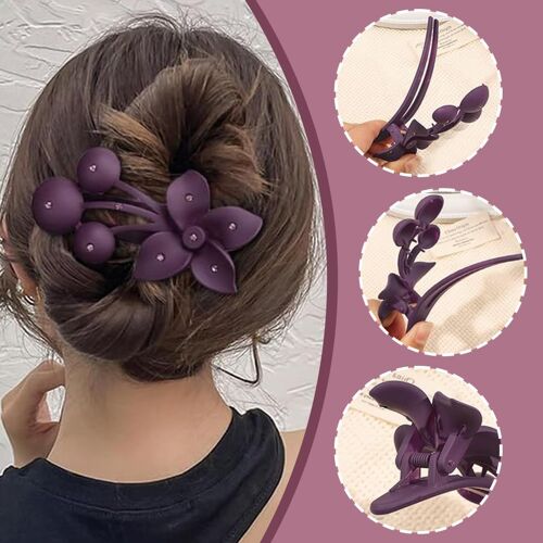 6 Pièces Pince À Cheveux Vintage, Grande Pince Femme Epais Grosse Barrette Cheveux Fille, Antidérapante Hair Clip,Pince Cheveux Femme,Bijoux Cheveux,Pince Fleur Cheveux,Accessoires Cheveux Femme 