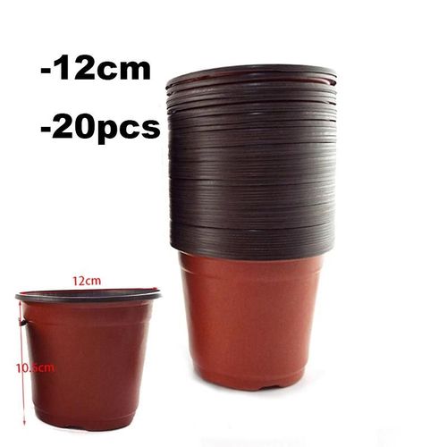 20 Pièces Jardinière Pépinière Plante Poussent Pots Tasse Pour Fleur Pot En Plastique Outils De Jardinage Maison Plateau Boîte Cultiver Pots En Gros.12cm-20pcs