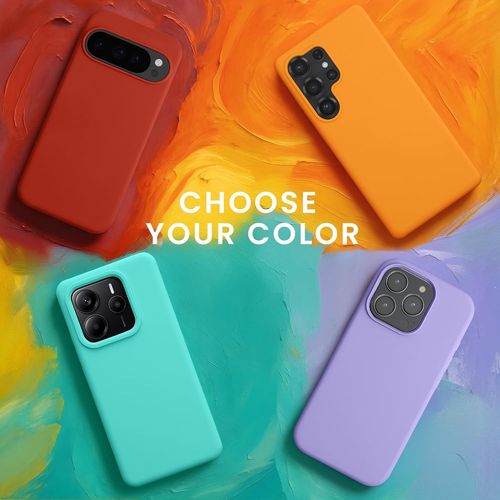 Kalanka-Housse Compatible Avec Apple Iphone 16 Plus Coque - Housse De Téléphone Protection Souple En Tpu Silicone - Orange Fruitée