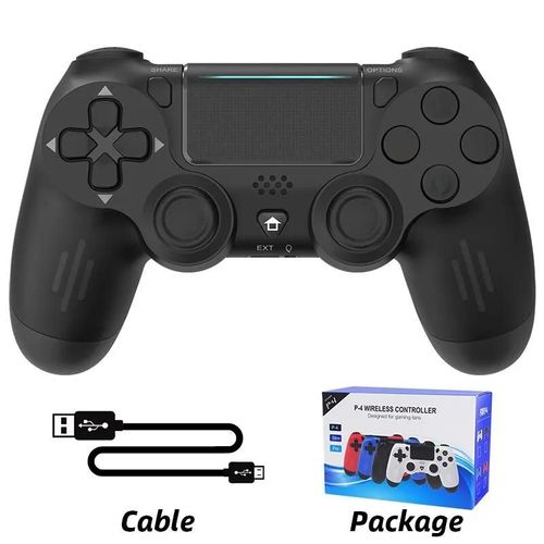 Data Frog ¿ Manette De Jeu Sans Fil Bluetooth, Pour Ps4/Slim/Pro, Joystick À Double Vibration Pour Pc, Pour Ios/Android