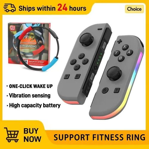 Contrôleur Sans Fil Pour Nintendo Ns/Oled/Lite Manette De Jeu Manette Double Vibration Turbo Télécommande 6 Axes Gyro L/R Joypad