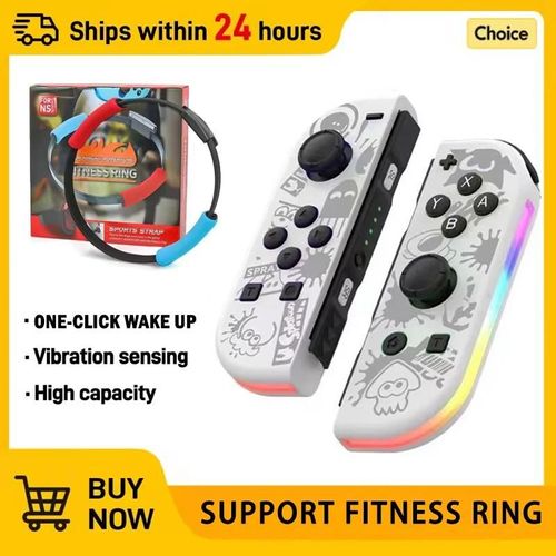 Contrôleur Sans Fil Pour Nintendo Ns/Oled/Lite Manette De Jeu Manette Double Vibration Turbo Télécommande 6 Axes Gyro L/R Joypad