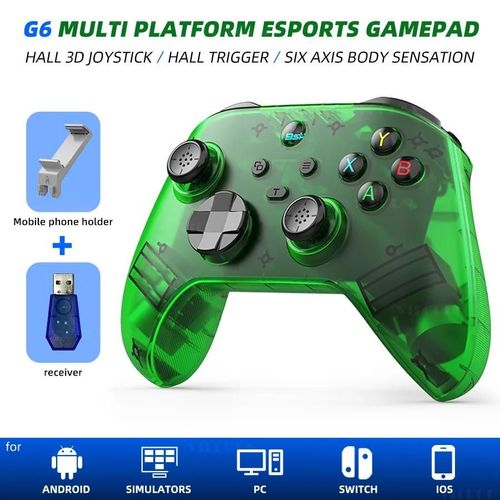 Vilcorn G6 Contrôleur De Jeu Sans Fil Pour Smartphones Ios/Android Manettes Compatibles Bluetooth Pour Pc/Commutateur Hall Rocker Joystick