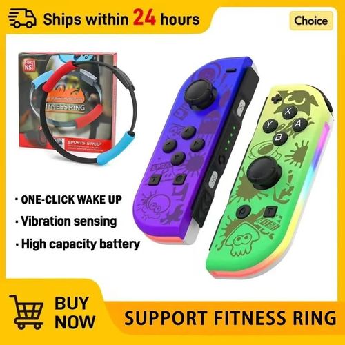 Contrôleur Sans Fil Pour Nintendo Ns/Oled/Lite Manette De Jeu Manette Double Vibration Turbo Télécommande 6 Axes Gyro L/R Joypad
