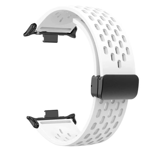 Bracelet En Silicone Pour Montre Redmi 4/5 8/9pro,Boucle Magnétique,Bracelet De Sport Pour Mi Band 8 Pro/9 Pro,20/22mm,Bracelets Respirants.White.Mi Band 8 9pro 20mm