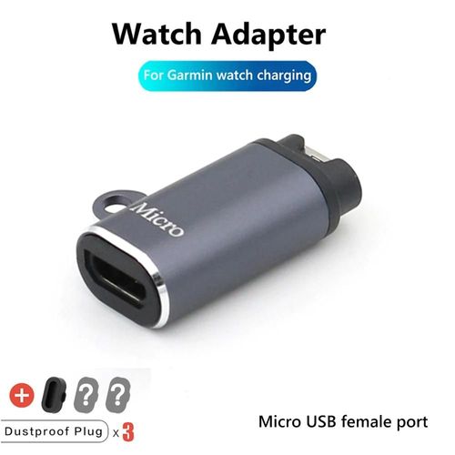 Adaptateur Portable De Chargement De Type C/Micro Usb/Ios,Pour Garmin Fenix 7 7s 7x 6 6s 6x 5 5s 5x Venu 2 2s,Convertisseur De Chargeur De Montre Intelligente.Micro Usb Straight.