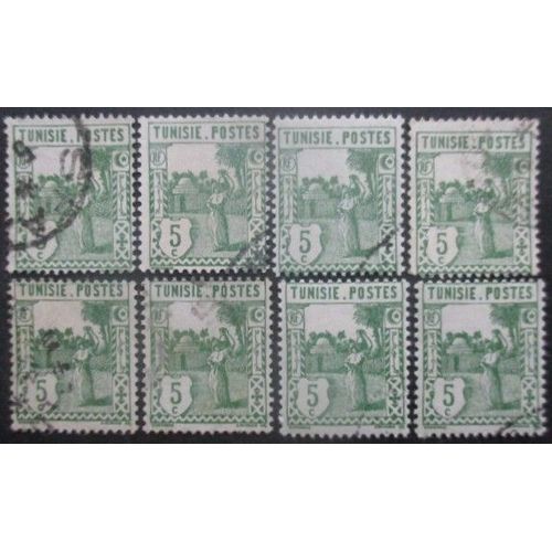 Tunisie N°123 X 8 Oblitéré