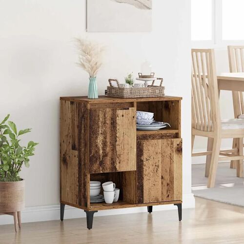 Vidaxl Buffet Bois Ancien 60 X 35 X 70 Cm Bois D'ingénierie