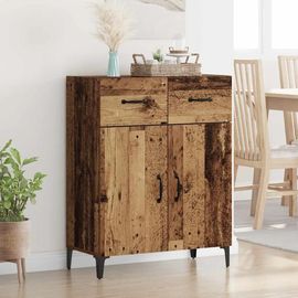 Vidaxl Buffet Bois Ancien 34 X 69.5 X 90 Cm Bois D'ingénierie