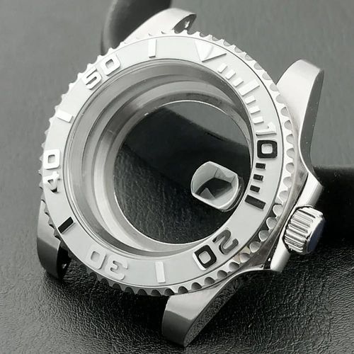 Boîtier De Montre Mécanique 40mm,Style Design Yacht Avec Cristal Saphir Pour Série Nh 35 36 38,Assemblage De Mouvement,Accessoires De Montre.3.Case Diameter 40mm