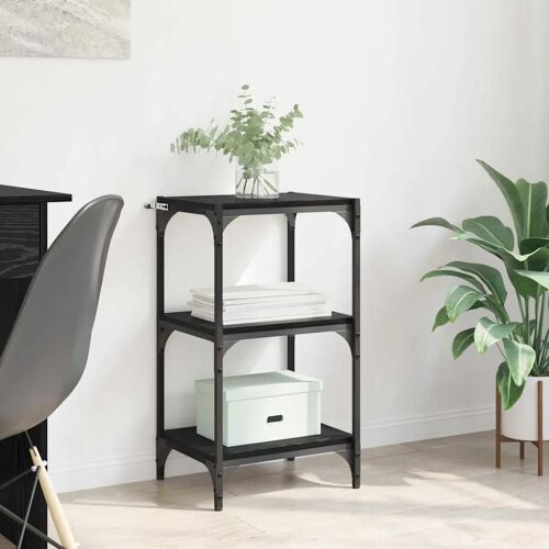 Vidaxl Bibliothèque Chêne Noir 40 X 33 X 71 Cm Bois D'ingénierie