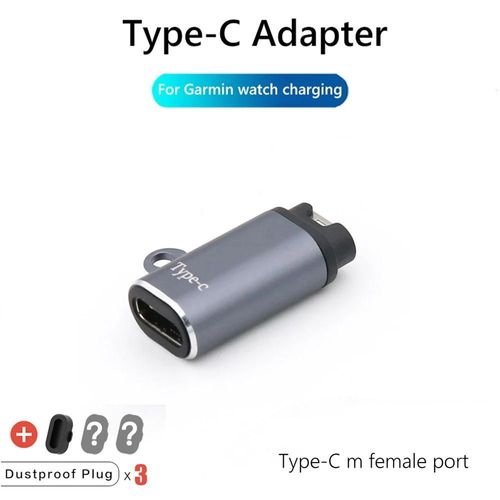 Adaptateur Portable De Chargement De Type C/Micro Usb/Ios,Pour Garmin Fenix 7 7s 7x 6 6s 6x 5 5s 5x Venu 2 2s,Convertisseur De Chargeur De Montre Intelligente.Type C Straight.