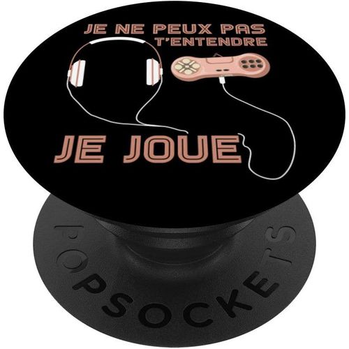 Tlp-Joueur Console Écouteurs Amoureux De Gaming Gamer Jeux Vidéo Popsockets Popgrip - Support Et Grip Pour Smartphone/Tablette Avec Un Top Interchangeable