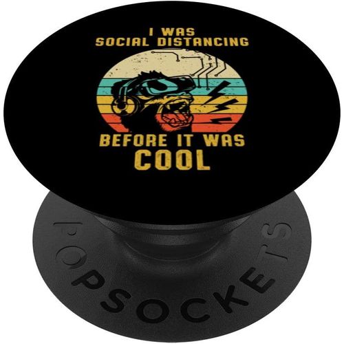 Tlp-Vr Réalité Virtuelle Joueur La Distanciation Sociale Cadeau Popsockets Popgrip - Support Et Grip Pour Smartphone/Tablette Avec Un Top Interchangeable