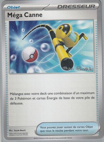 Carte Pokémon - Méga Canne - Championnat Du Monde 2024 - Evan Pavelski