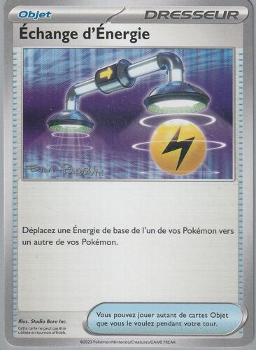 Carte Pokémon - Echange D' Energie - Championnat Du Monde 2024 - Evan Pavelski