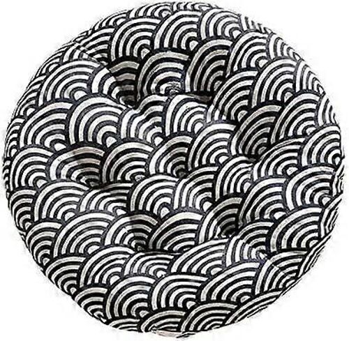 Coussin De Siège Rond, Coussin De Tatami, Coussin De Chaise Épais, 100 % Coton Et Lin
