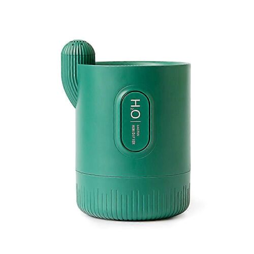 2025 - Cactus humidificateur USB brouillard froid bureau maison veilleuse (vert) diffuseur d'arôme lumière muette