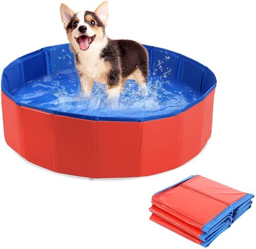 2025 - Piscine pour chiens, pataugeoire pour enfants, piscine pliable pour chiens, chats, enfants, portable, en PVC, non