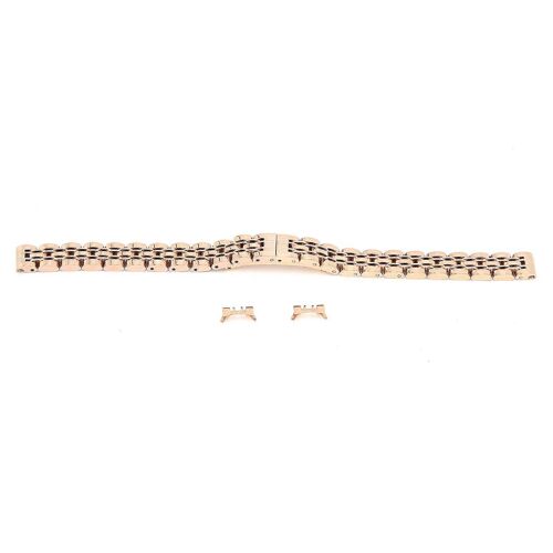 Bracelet De Montre De Rechange En Acier Inoxydable De 10 Mm (0,4 Po), Longueur Réglable, Or Rose