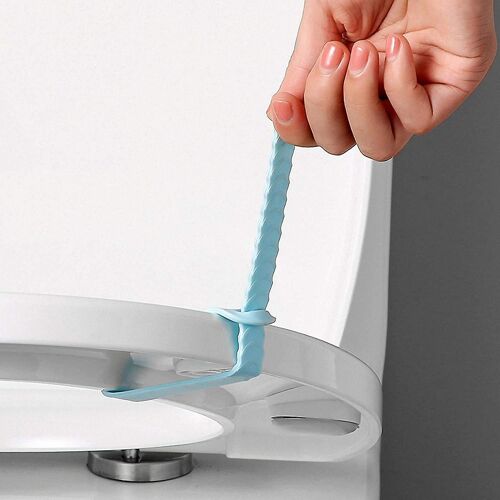 Lève-siège de toilette en silicone, poignée de couvercle de toilette, propre pour voyage, maison, hôtel, salle de bain